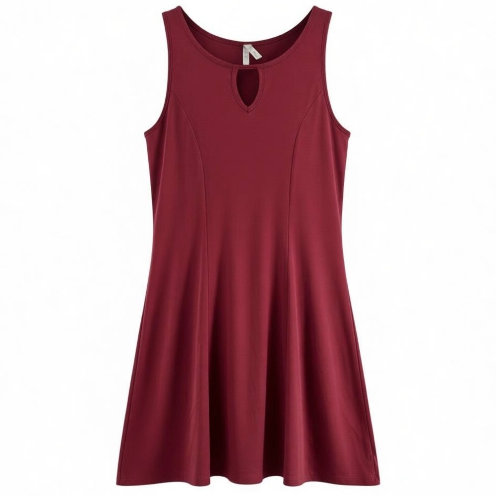 Mudd Womens Sleeveless Red Keyhole A-Line Dress Size M
